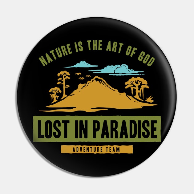 Lost in Paradise Pin by CollisionVision