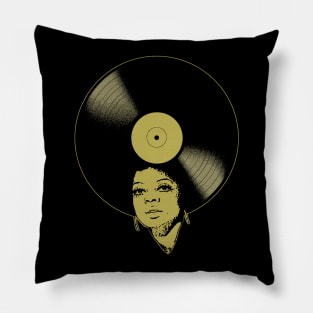 Afrovinyl (Yellow) Pillow