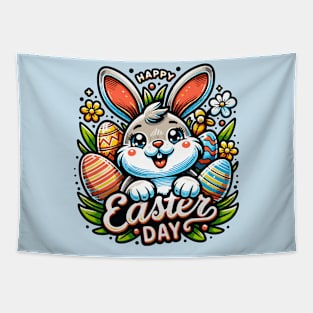 Happy Easter Day Bunny Tapestry