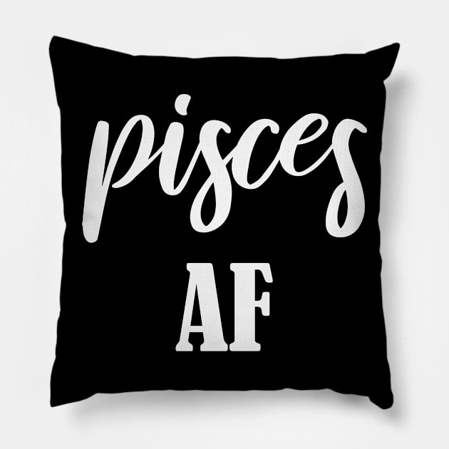 Pisces AF Pillow by jverdi28