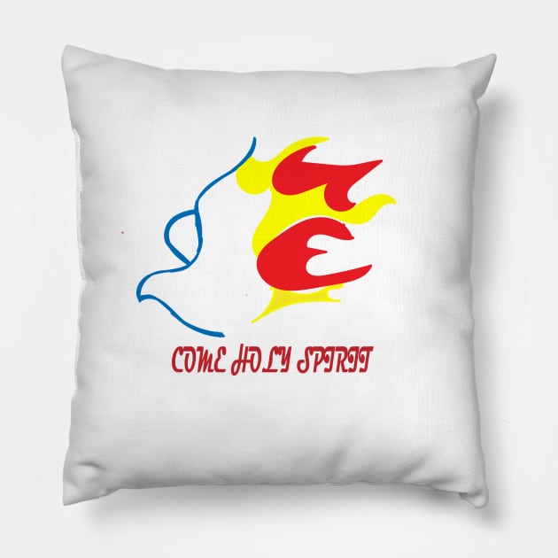 COME HOLY SPIRIT Pillow by FlorenceFashionstyle