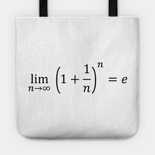 Math Equations: limit equals the exponential e Tote