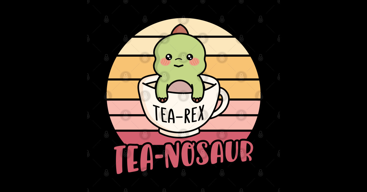 TeaRex Kawaii Baby TRex Dinosaur In A Tea Cup T Rex Dinosaur Gifts