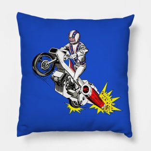 Evel Knievel Jet Cycle Pillow