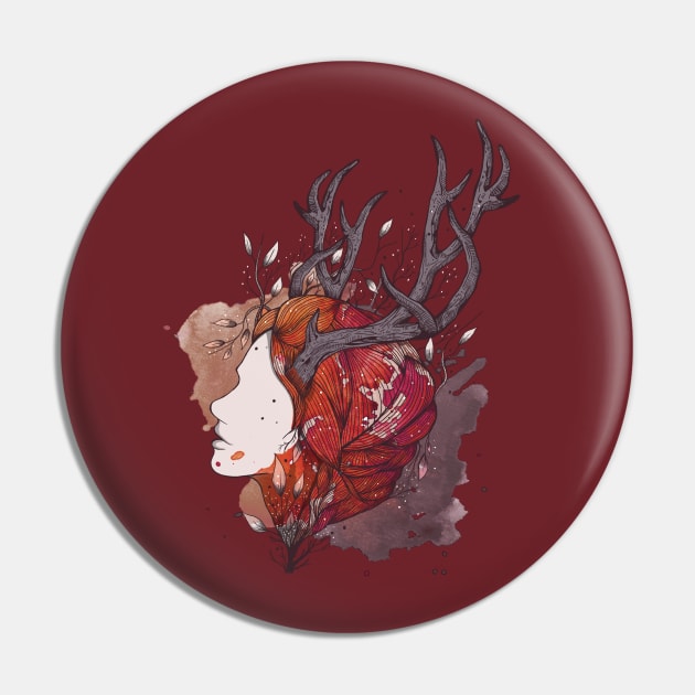 Autumn goddess Pin by Jess Adams