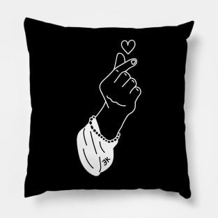 BTS Jungkook hand heart sign Kpop Pillow