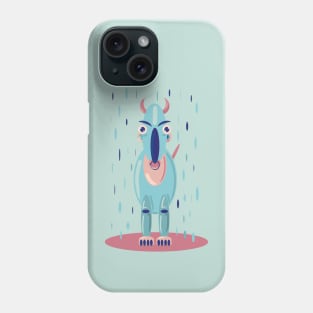 Little cute goat under the rain Phone Case