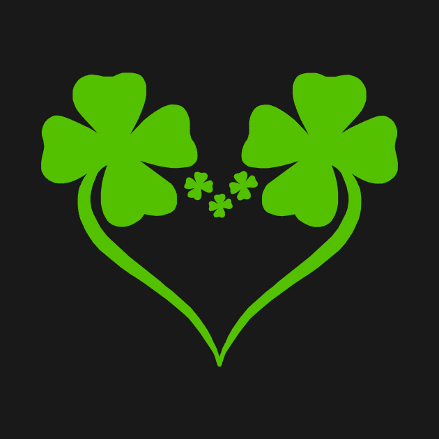 Irish Shamrock Heart by Art by Deborah Camp