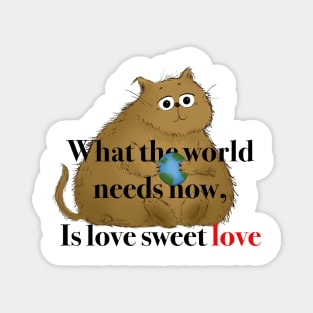 The world needs love Magnet