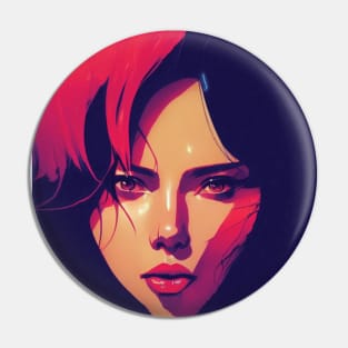 beautiful girl digital art - DESIGN Pin