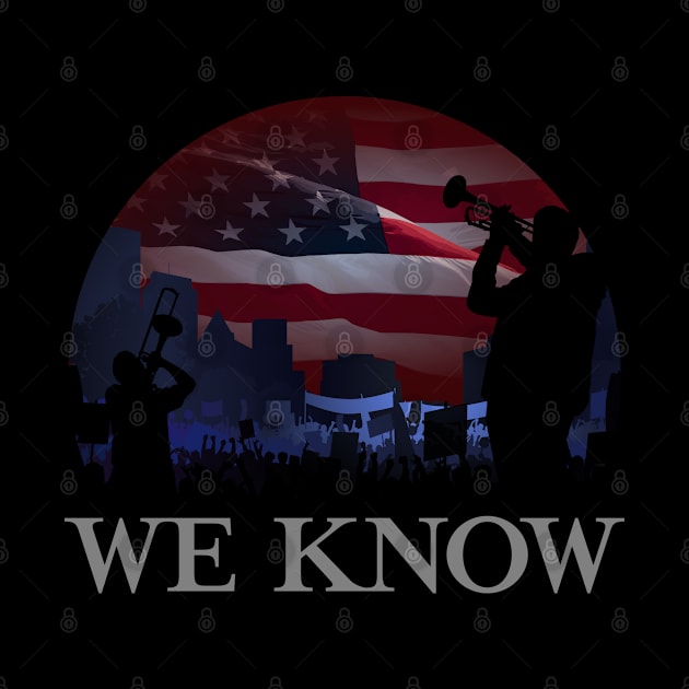 We Know - Jericho Protest - White by Barn Shirt USA