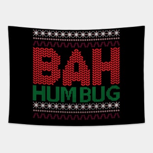 Bah hum bug Christmas sweater Tapestry