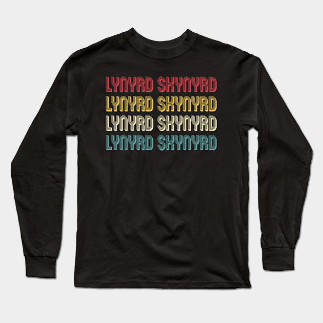 Lynyrd Retro Skynyrd Wordmark - Vintage Style - Lynyrd Skynyrd - Long Sleeve T-Shirt