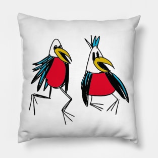 Birds chatting Pillow