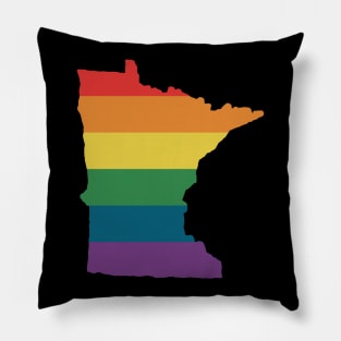 Minnesota State Rainbow Pillow