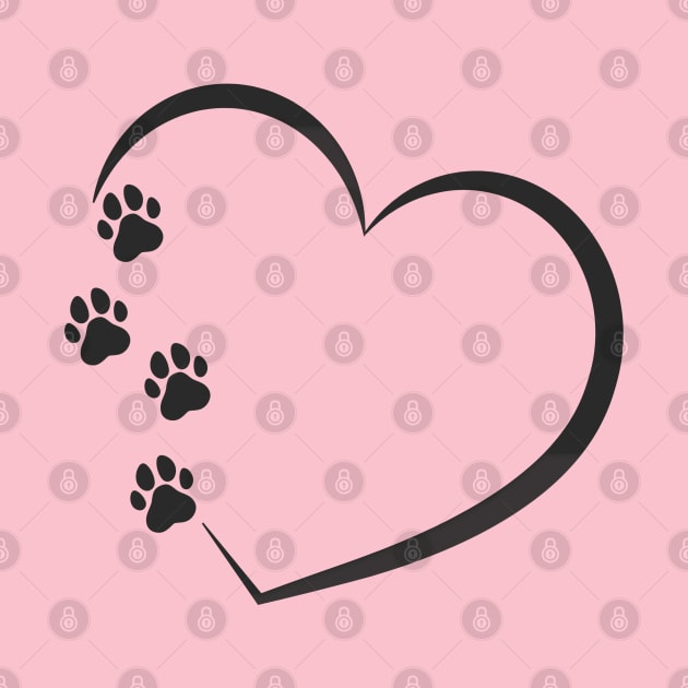 Cat paw heart by RubyCollection