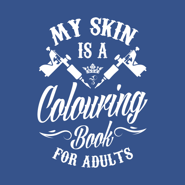 My skin is a colouring book for adults by nektarinchen