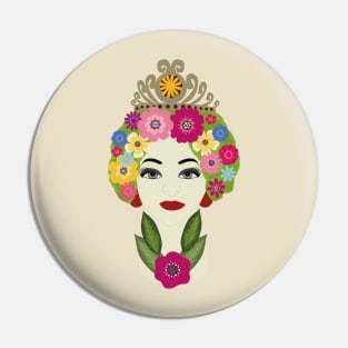 SICILIAN HEAD FLOWERS Pin