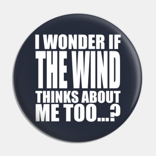 i wonder if the wind thinks about me too Pin