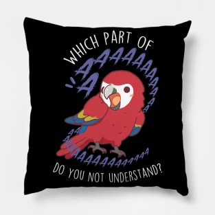 Scarlet Macaw Aaaa Pillow