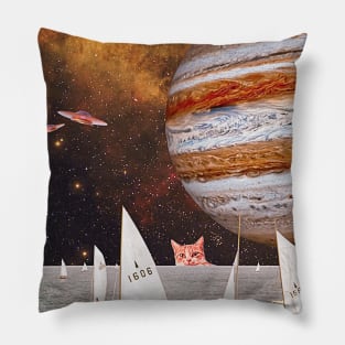 Space fisherman -  Artwork Pillow