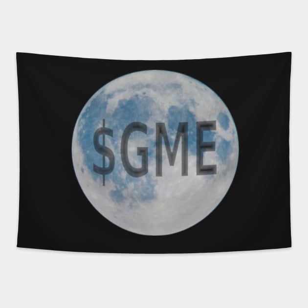 $GME Memestock is Moonstock, Stonks Tapestry by SolarCross