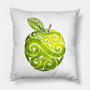 Swirly Apple Pillow