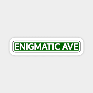 Enigmatic Ave Street Sign Magnet