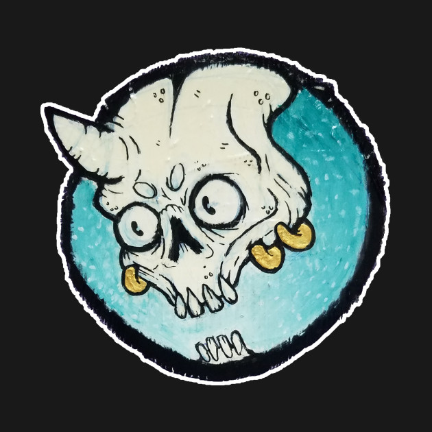 turquoise devil bones horror t shirt teepublic