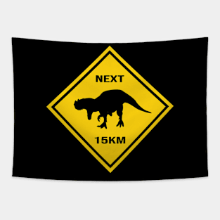 Attention Ceratosaurus Crosses The Street Design Tapestry