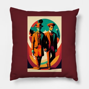 Two Victorian Men in Love Pillow