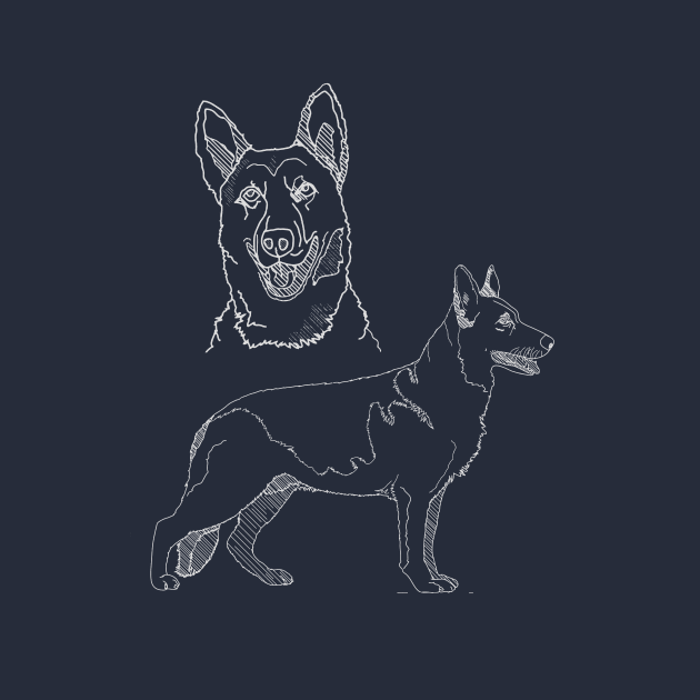 German Shepherd by blurryfromspace