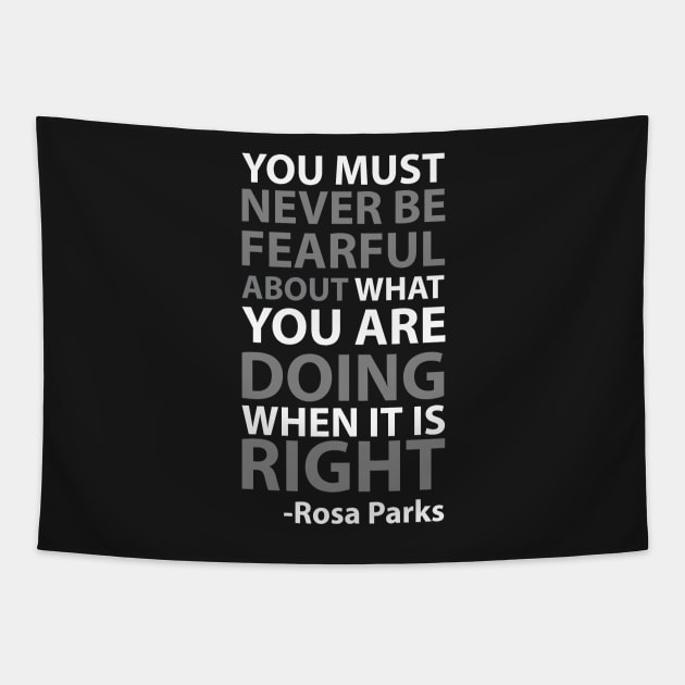 Never Be Fearful | Rosa Parks Tapestry by UrbanLifeApparel