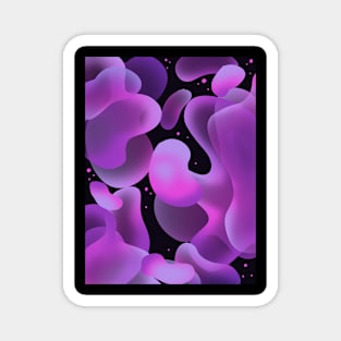 Lava Lamp Purple Magnet