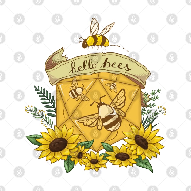 Dice Bees by Danielle_Mahaffey
