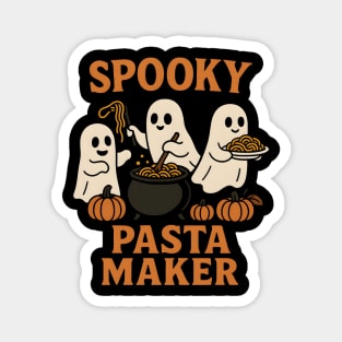 Spooky Pasta Maker Ghost Halloween Graphic | Funny Food Gift Magnet