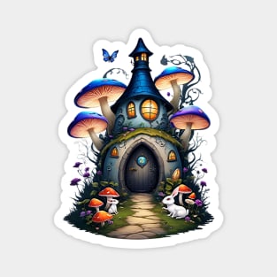 Whimsical Mushroom Home Magnet