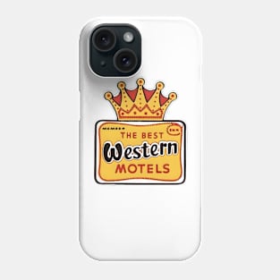 1960s The Best Western Motels Logo Phone Case