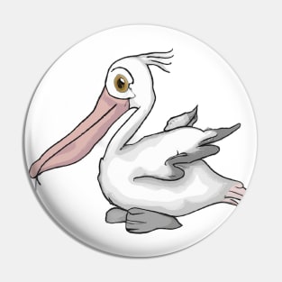 Cute Pelican Drawing Pin