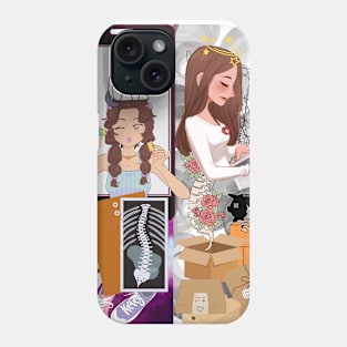 Broken girl - Dark Meme, Break Up Artwork Phone Case