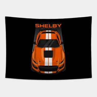 Ford Mustang Shelby GT500 2020-2021 - Twister Orange - White Stripes Tapestry