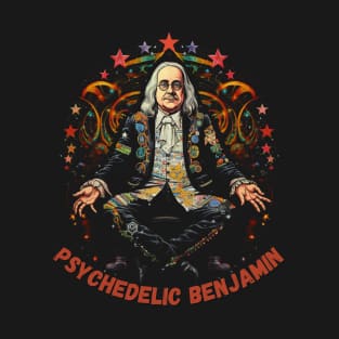 Benjamin Franklin Zen Meditation Psychedelic Trippy T-Shirt