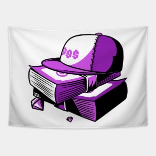 Hustle Design With Dollar Signs Money And Diamonds Purple Tapestry