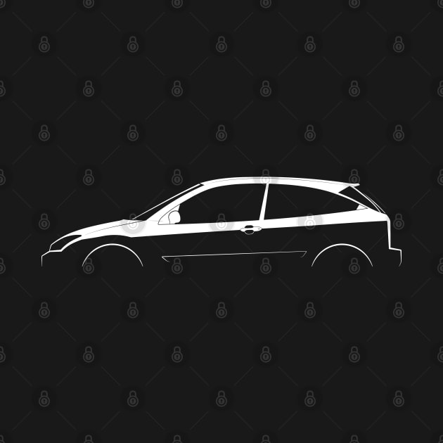 Ford Focus SVT Mk I Silhouette by Car-Silhouettes
