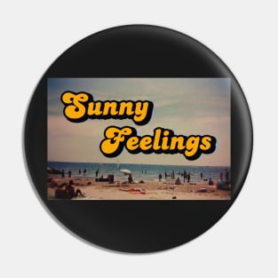 70s Beach Vibe - 'Sunny Feelings' Pin