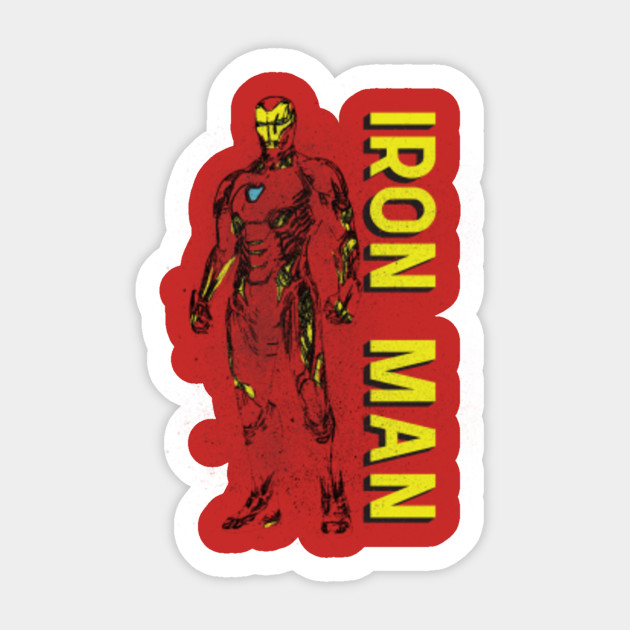 Iron Man Infinity War Mark 50 Retro Grunge