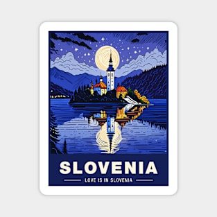 Love is in Slovenia Magnet