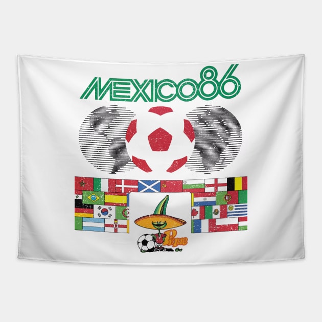 Mexico 86 World Cup Tapestry by TerraceTees