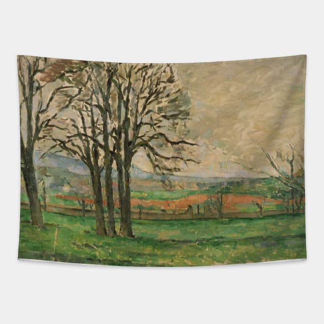 The Bare Trees at Jas de Bouffan by Paul Cezanne Tapestry by Classic Art Stall