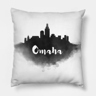 Omaha watercolor Pillow